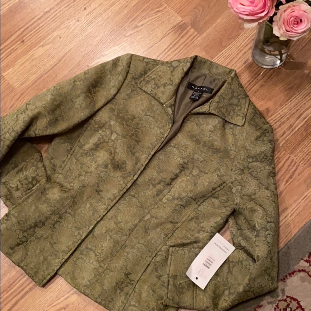 NWT Rafael sports jacket different hues of green - Picture 4 of 8